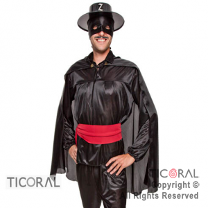 DISF ZORRO ADULTO CAND TALLE 1 x 1